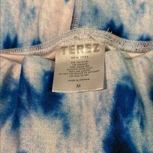 Terez Vibrant Blue and White Leggings